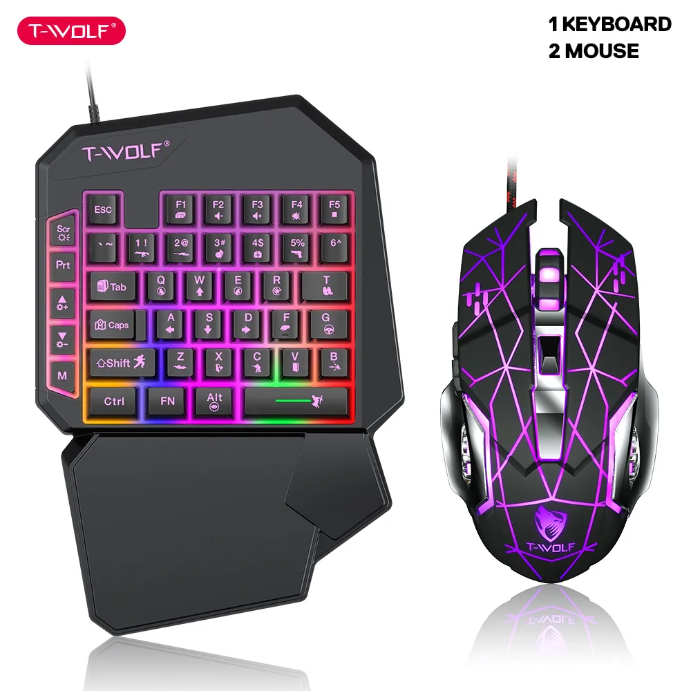 T-WOLF TF900 клавиатура для од – обзор и цена Gaming Keyboard Mini