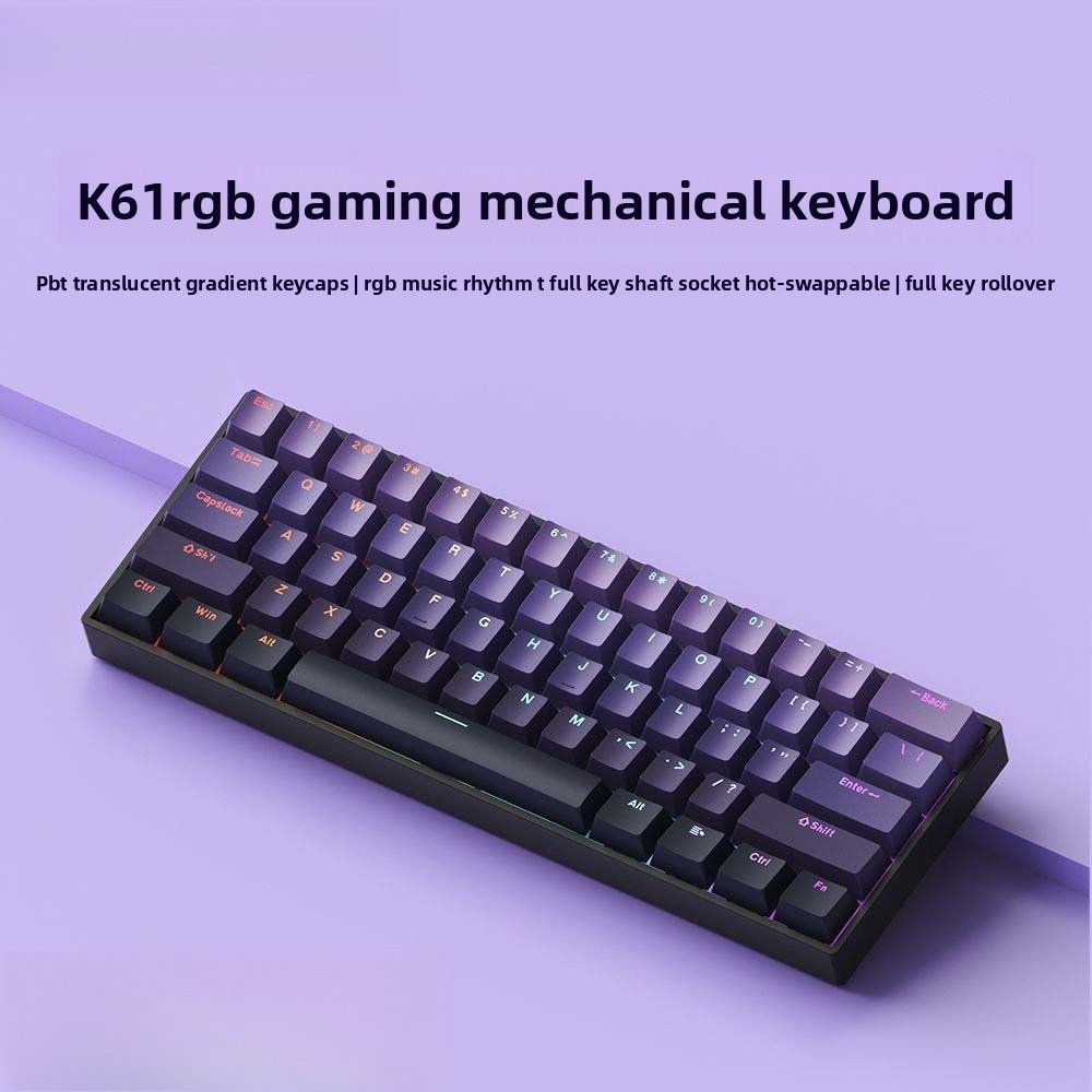 Клавиатура 60% беспроводная Bl – обзор и цена Keyboard Gaming Blue Switch